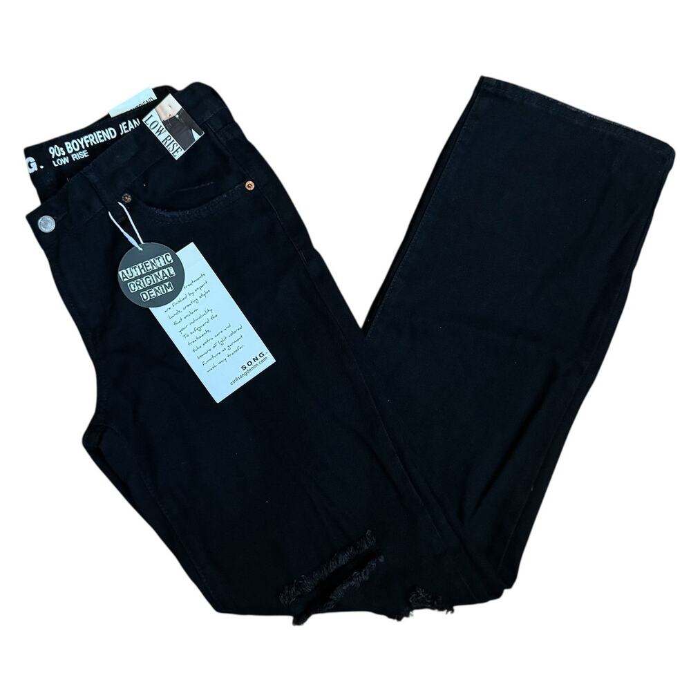 S.O.N.G 90's Low Rise Boyfriend Jeans (Size: 7/28)